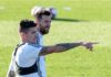 Messi, protagonista del segundo entrenamiento de Argentina en Mallorca