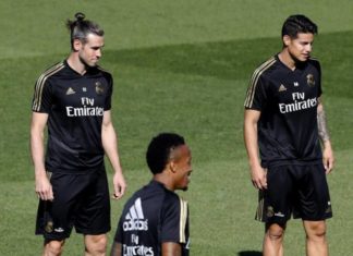 James y Bale hacen trabajo de campo pero no estarán ante el Galatasaray