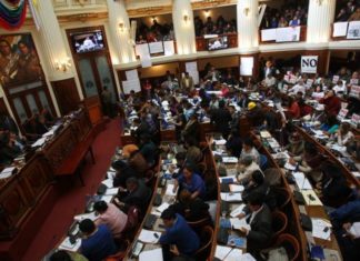 El oficialismo elige presidente del Congreso boliviano en ausencia de la oposición