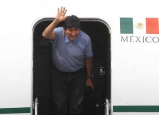 Evo Morales llega a México