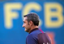 Entrenamiento de recuperación tras la derrota de Valencia