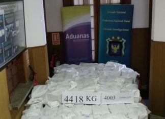 Uruguay logra la mayor incautación de drogas de su historia: más de seis toneladas
