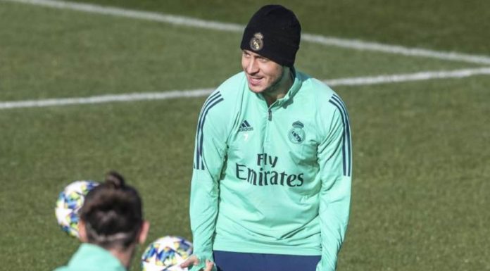 Hazard completa el último entrenamiento en el Borussia Park