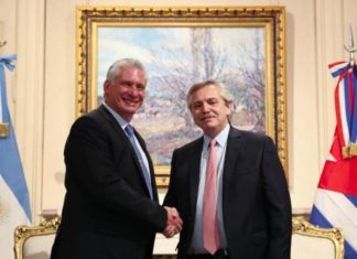 Fernández se reúne con Díaz-Canel y el enviado de Trump en su debut presidencial