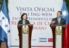 Mandatario hondureño felicita a la presidenta de Taiwán por su triunfo en las elecciones