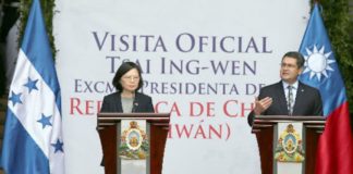Mandatario hondureño felicita a la presidenta de Taiwán por su triunfo en las elecciones