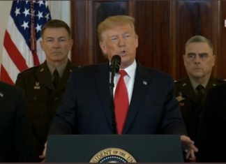 Trump informa de que no hubo «bajas mortales» tras ataques iraníes