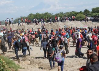 México arrestará migrantes centroamericanos que cruzaron frontera por el río