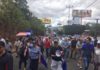 Inusual protestan dominguera en Tegucigalpa en favor de la MACCIH
