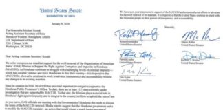 Senadores estadounidenses piden renovación de MACCIH “sin reformas”