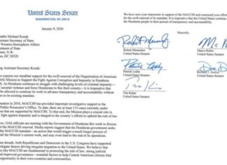 Senadores estadounidenses piden renovación de MACCIH “sin reformas”