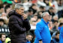 Setién: «Lo que hemos visto hoy a ninguno nos gusta»