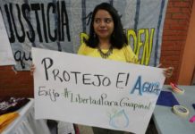 Comunidades de Honduras y El Salvador se manifiestan en defensa del agua