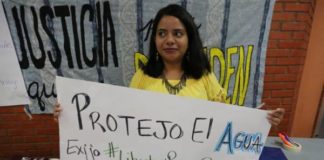 Comunidades de Honduras y El Salvador se manifiestan en defensa del agua