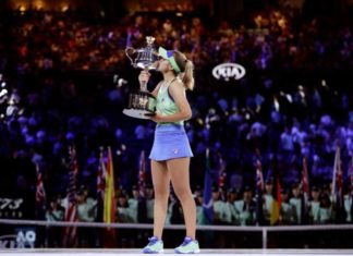 Muguruza tropieza en la final tras ser remontada por la joven Kenin