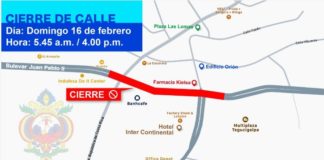 El próximo lunes cerrarán calle en Tegucigalpa por trabajos de construcción
