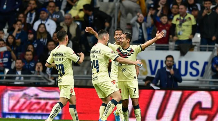 0-1. El América le pega al campeón Monterrey, lo hunde y sube al primer lugar