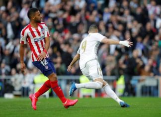 1-0. Benzema castiga a un Atlético lastrado