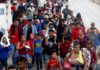 Segunda caravana con 170 migrantes hondureños cruza a Guatemala rumbo a EEUU