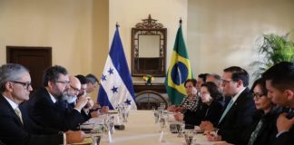 Canciller de Brasil realiza visita oficial a Honduras