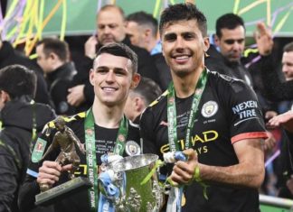 1-2. Agüero y Rodri le dan la tercera Copa de la Liga seguida al City