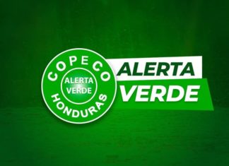 Copeco mantiene alerta verde para seis departamentos de Honduras