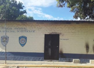 Sujetos desconocidos queman posta policial en Reitoca, Francisco Morazán
