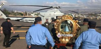 Virgen de Suyapa sobrevuela los cielos hondureños para bendecir al país durante crisis por el COVID- 19