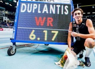 Duplantis subasta dorsal con el cuál batió récord mundo para lucha coronavirus