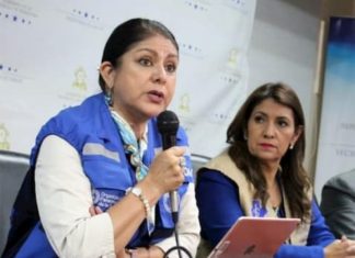 Ministra de Salud y equipo de trabajo entran en cuarentena por tener nexo con paciente positivo de COVID- 19