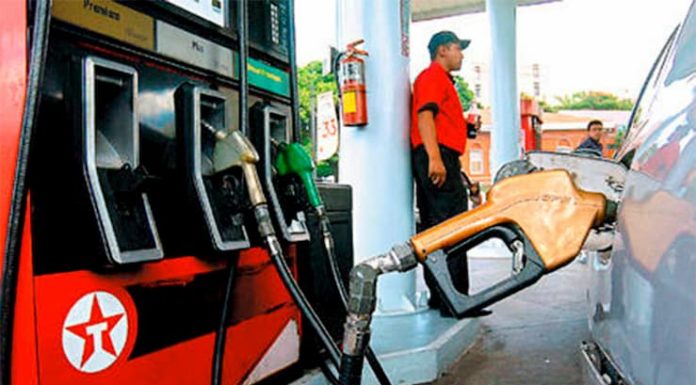 Precio de los combustibles aumentara dos lempiras a partir del lunes