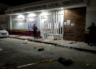 Un muerto y cuatro heridos en motín en estación migratoria del sur de México