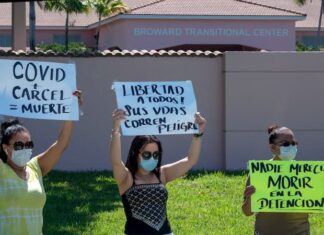 Inmigrantes recluidos en EE.UU., a merced del COVID-19