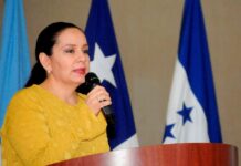 Primera dama hondureña insta a mujeres a denunciar violencia en la cuarentena