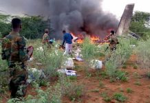 Seis muertos al estrellarse un avión con material para la COVID-19 en Somalia