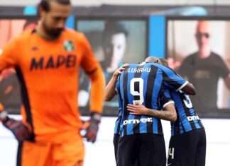 El Inter empata 3-3 un partido loco con el Sassuolo y se aleja del liderato