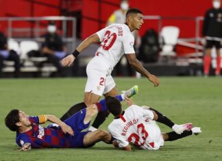 Messi deberá esperar para su gol 700 tras empate sin goles en Sevilla