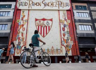 1-0. El Sevilla da paso de gigante hacia la ‘Champions’ con Ocampos en figura