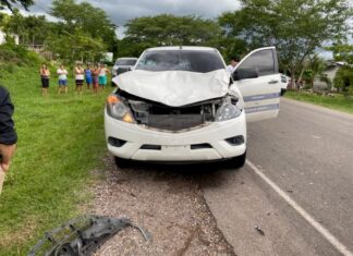 Viceministro de Salud sufre accidente vial en Santa Bárbara