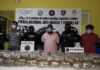 Detienen a tres personas en posesión de 210 libras de marihuana en Tela, Atlántida