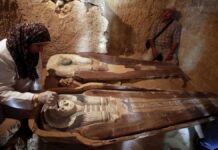 Distancia social y aforo limitado en las excavaciones arqueológicas en Egipto