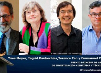 Cuatro matemáticos obtienen el Premio Princesa de Asturias de Investigación
