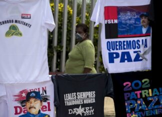 El coronavirus deja a los sandinistas sin su gran fiesta anual en Nicaragua venta de camisetas