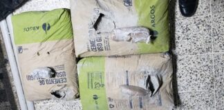 En bolsas de cemento pretendían introducir marihuana en Centro Penal de Támara