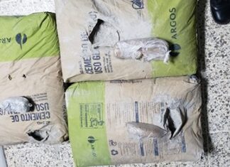 En bolsas de cemento pretendían introducir marihuana en Centro Penal de Támara