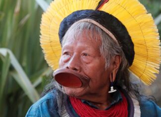 Líder de Etnia recibe el alta y vuelve a su aldea en la Amazonía brasileña