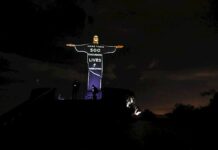 El Cristo Redentor vuelve a rendir homenaje a las víctimas del coronavirus