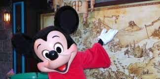 Largas filas en el día de apertura de la zona comercial de Disneyland