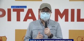 Dan el alta médica al presidente Hernández, pero continuara en cuarentena