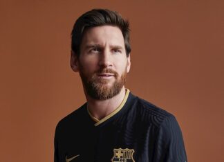 La segunda equipación del Barcelona combina el negro y el dorado